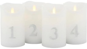 Коледна светлинна украса 4 бр. (височина 13 cm) Sara – Sirius