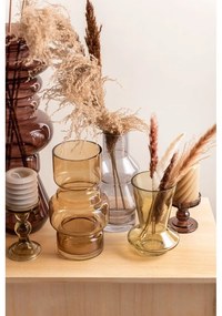 Сива многослойна свещ, височина 7,5 cm Layered Circles - PT LIVING