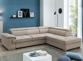 Ъглов разтегателен диван Корса с подвижни подглавници