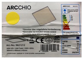 Arcchio - LED Димируем плафон PHILIA LED/20W/230V 3000-6000K + д.у.