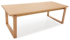 Трапезна маса с дъбов плот 100x220 cm Rina – Marckeric