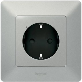 Netatmo Контакт шуко 16A Smart Valena Life Алуминий с рамка Legrand - 752394