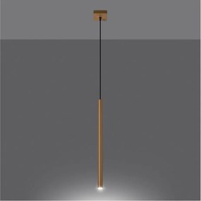 Метално висящо осветително тяло в златист цвят Fideus – Sollux