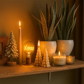 Коледна E27 LED крушка G125 кехлибар 1.8W 100 lm 1800K