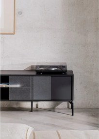 Черна маса за телевизор 116x55x42 cm Met Mini – noo.ma