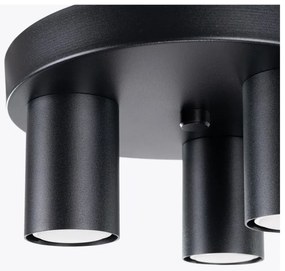 Черно осветително тяло за таван Castro – Sollux