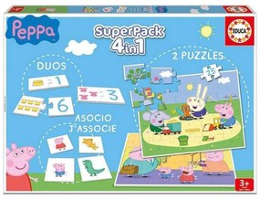 Образователна Игра Peppa Pig SuperPack 4 in 1 Educa