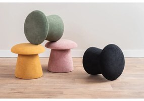 Светлорозова кадифена табуретка Mushroom – Leitmotiv