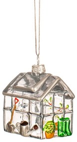 Стъклена ръчно изработена коледна украса 6 cm Greenhouse – Sass &amp; Belle