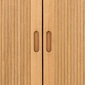 Гардероб от дъбов декор в естествен цвят 100x200x55 cm Langley – Actona