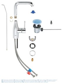 Кран за тоалетна Grohe Essence New L-size-Glossy silver