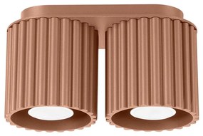 Sollux SL.1805 - Точково осветително тяло AURA 2xGU10/10W/230V кафяво