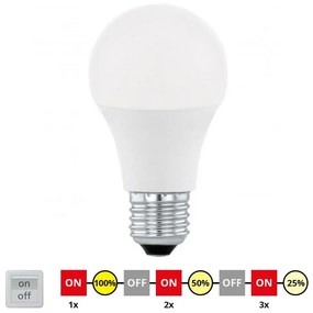 LED Димируема крушка A60 E27/10W/230V 3000K - Eglo 79184