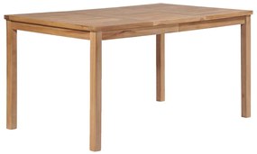 44997 vidaXL Градинска маса 150x90x77 см тиково дърво масив