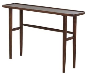 Кафява конзолна маса от масивна акация 30x120 cm Qiano – Light &amp; Living