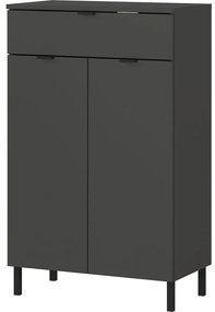 Антрацитен висок шкаф за баня 60x97 cm Arcena – Germania