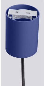 Тъмносиньо висящо осветително тяло със стъклен абажур ø 12 cm Orbital – Sollux