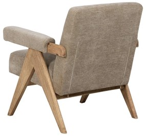 Бежово шенилово кресло Rest – Ixia