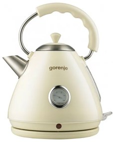 Електрическа кана Gorenje K17CLI, 1850W, 1.7 л, 360C ротация, Автоматично изключване, Индикатор за нивото на водата, Кремав