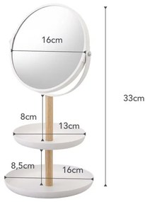 Козметично огледало ø 17,5 cm Tosca - YAMAZAKI
