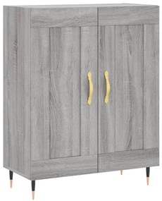 830178 vidaXL Сайдборд, сив сонома, 69,5x34x90 см, инженерно дърво