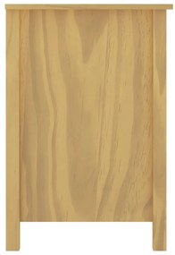 Бюро Hill Range с 3 чекмеджета, 120x50x74 см, бор масив