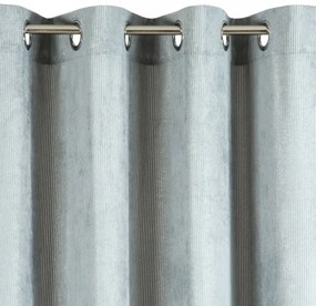 Модерна завеса в сиво с гланц 140 x 250 cm