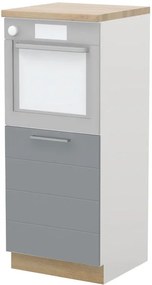 Висок подов шкаф за фурна Hudson K14-60-1KR-White - Gray