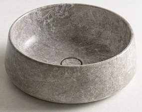 Мраморен умивалник Fossil-Сив