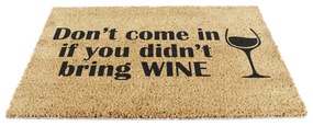 Изтривалка от кокосови влакна 40x60 cm Without Wine – Artsy Doormats