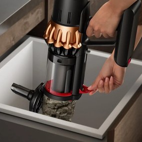 Вертикална прахосмукачка Dyson V16 Piston Animal Submarine 492969-01, 315AW, 900W, 1.3 л, 70 мин, CleanCompaktor™, Hyperdymium™, Wet/Dry, HEPA, LCD, Черен/мед