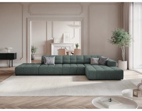Тюркоазен ъглов диван (десен ъгъл) Chicago - Cosmopolitan Design