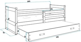 Легло Riccon II-Γραφίτης-200 x 90
