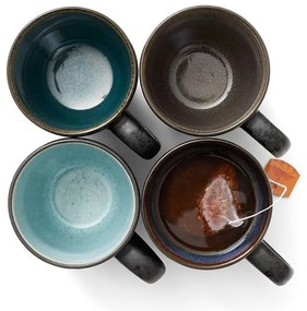 Черни/тъмносини керамични чаши в комплект 4 бр. 300 ml Gastro Black/Mix – Bitz