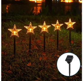 Aigostar LED соларна коледна лампа 1m IP65, 0,054W, топла бяла светлина