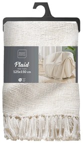 Кремаво одеяло със смес от памук 125x150 cm Ziggy – douceur d'intérieur