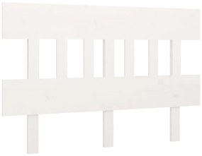 819136 vidaXL Горна табла за легло, бяла, 183,5x3x81 см, бор масив