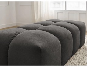 Тъмносива табуретка от прежда с примки от букле Everest – Bobochic Paris