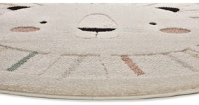 Кремав детски килим ø120 cm Clown – Universal