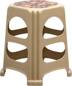 С stool Desia от полипропилен в бежов цвят 37x37x45см.