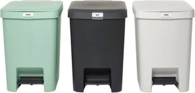 Кош за боклук с педал Brabantia StepUp 1008483, 25 л, Екологични материали, Голям отвор, Светлосив