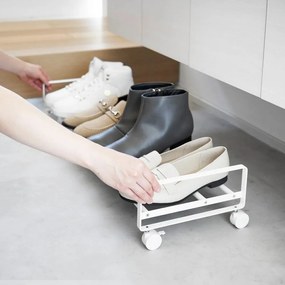 Бял метален стелаж за обувки 83,5x14,5x27,5 cm Tower – YAMAZAKI