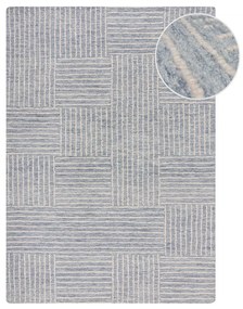 Светлосин ръчно изработен вълнен килим 160x230 cm Memphis Wool – Flair Rugs