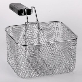 Фритюрник Elite ЕDF-1102, 1200W, 2.5 л, 150-190C, Прозорец за наблюдение, Филтър против миризми, Термостат, Инокс/черен