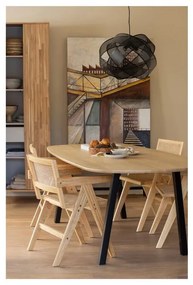 Гардероб от декор от дъб в естествен цвят 60x210x42 cm Gravure – WOOOD