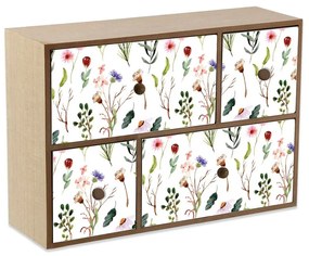 Кутия за бижута Versa Sansa 11 x 32 x 32 cm Дървен MDF