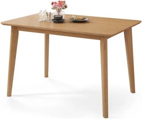 РОКСИ Естествен дъб - ДЪРВЕНА ПРАВОЪГЪЛНА МАСА 120 или 150 см РЕТРО ЗА КУХНЯ/ ТРАПЕЗАПИЯ