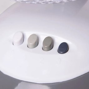 Настолен вентилатор Rosberg R51760B12, 30W, 30 см, 3 степени, Накланяне, Сив/бял