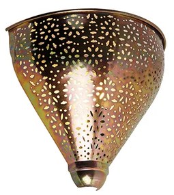 Ориенталска стенна лампа медна с шарка - Muraf