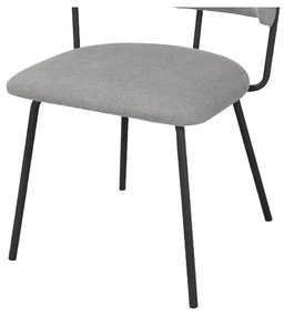 Сиви трапезни столове в комплект от 2 бр. Claudia – Støraa